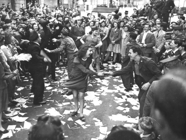Dancing In The Street On V-E Day