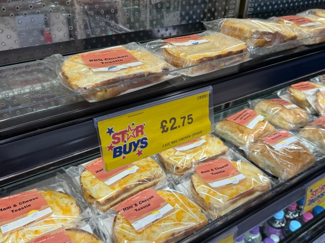 The toasties at Home Bargains Cafe