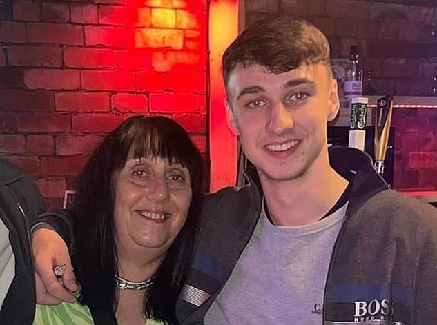 PICTURE BY CHRIS NEILL - 07930-353682 - JAY SLATER FROM OSWALDTWISTLE LANCASHIRE HAS BEEN MISSING ON THE ISLAND OF TENERIFE FOR OVER A WEEK NOW, HIS FRIEND LUCY LAW ATTENDED A RAVE WITH HIM AT THE PAPAGAYO NIGHT CLUB, HE HAS'NT BEEN SEEN SINCE, IT CAN NOW BE REVEALED THAT HE ALONG WITH A GANG LEFT A MAN NAMED TOM HILTON FIGHTING FOR LIFE AFTER HE WAS ATTACKED WITH A MACHETE, POLICE IN SPAIN ARE NOW LOOKING IN TO SLATER'S CRIMINAL BACKGROUND, IN OSWALDTWISTLE BLUE RIBBONS HAVE BEEN PUT OUT ON THE HIGH STREET.....JAY SLTER WITH HIS MUM