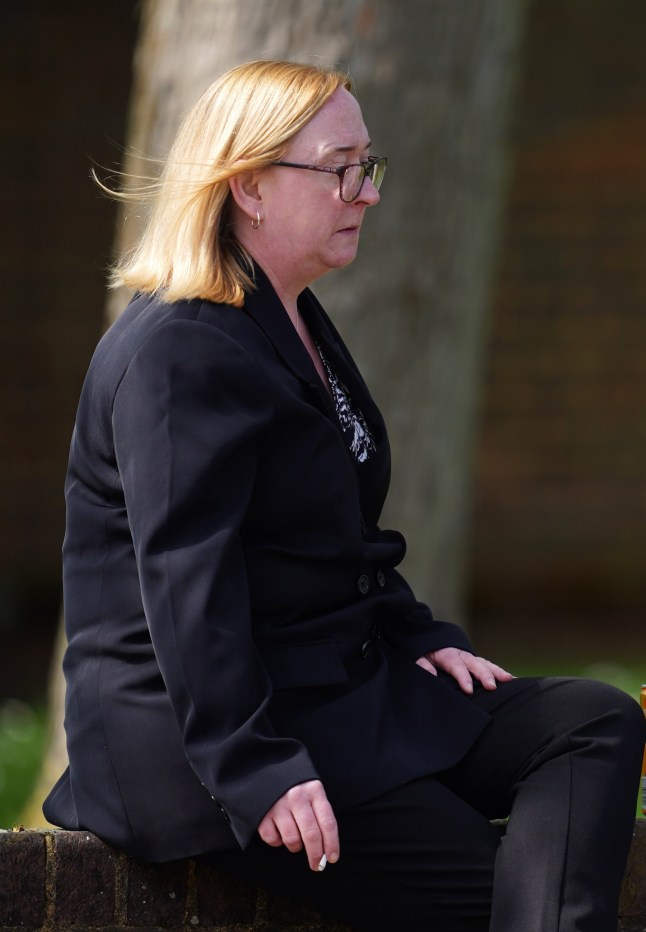 Nicola Packer outside Isleworth Crown Court, west London, where she is charged with unlawfully administering to herself a poison or other noxious thing, namely Mifepristone and Misoprostol, with intent to procure her own miscarriage on November 6 2020, during the second coronavirus lockdown. Picture date: Thursday April 24, 2025. PA Photo. Photo credit should read: Ben Whitley/PA Wire