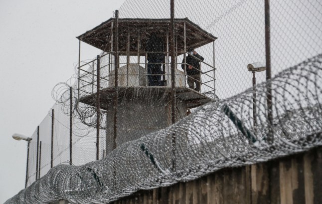 A general view of the outside of Tbilisi Prison No. 5.