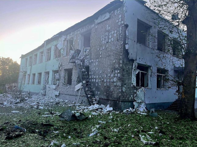 Russia fired fifty shells at Nikopol, damaging enterprises, a kindergarten, a school, a church, and two private houses just hours before the scheduled start of peace talks between Kyiv and Moscow.