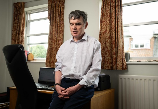 Andrew Hodgson, is one of the residents of Pocklington Lodge in Shepherd???s Bush, which houses all visually impaired residents. He fears he may have to move out as the Thomas Pocklington Trust (TPT) which owns it is considering selling the site despite him living there for 38 years. Byline John Nguyen/JNVisuals 20/05/2025